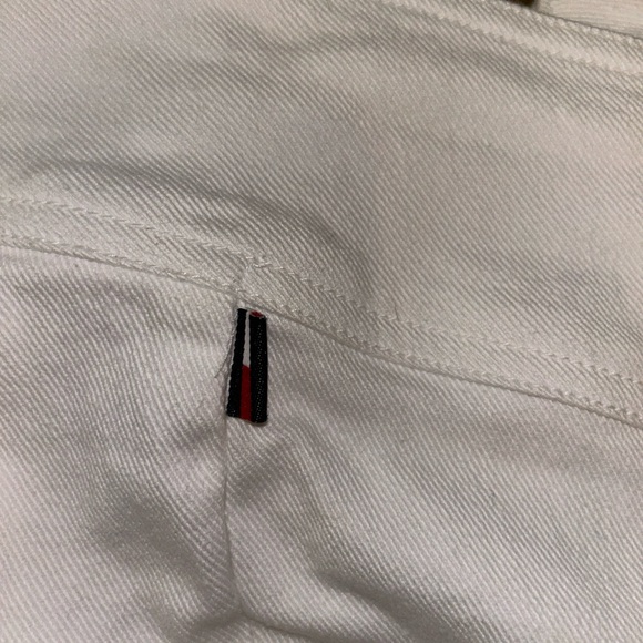 Vintage Tommy Hilfiger Pants Womens 6 White Denim Y2K Low Rise Boot Cut - Picture 12 of 12